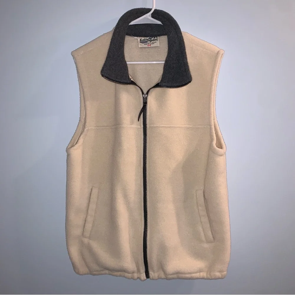 Vintage Made In Canada Fleece Outdoor Hiking Vest - Picture 2 of 8